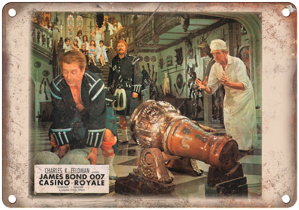 James Bond 007 Casino Royale Lobby Card Metal Sign