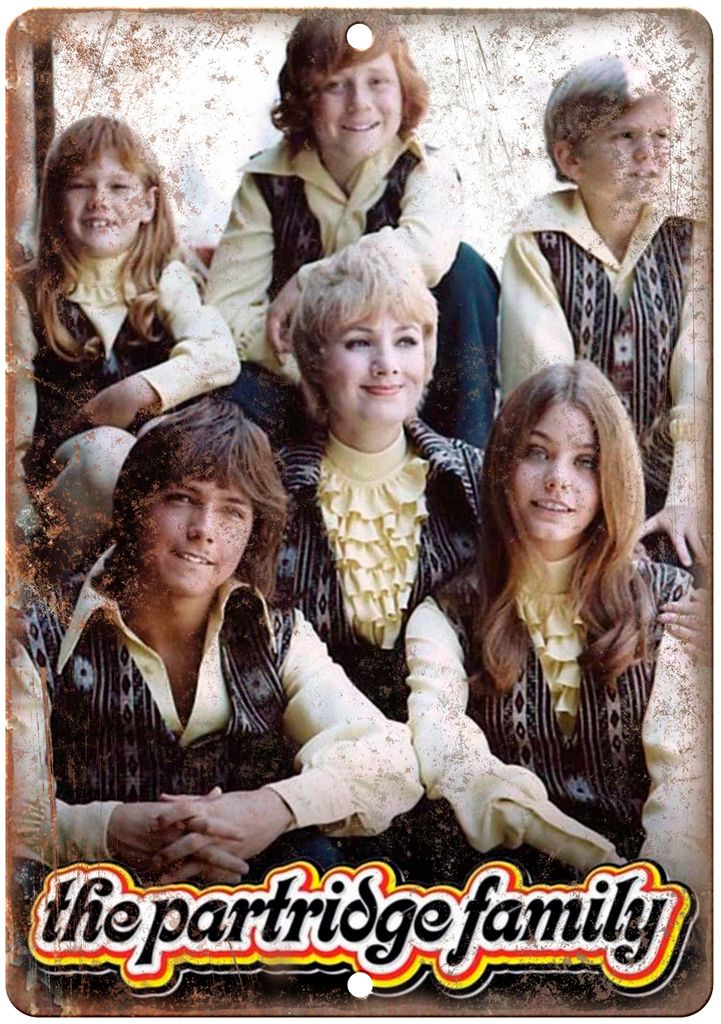 The Partridge Family TV Show Vintage Ad Metal Sign