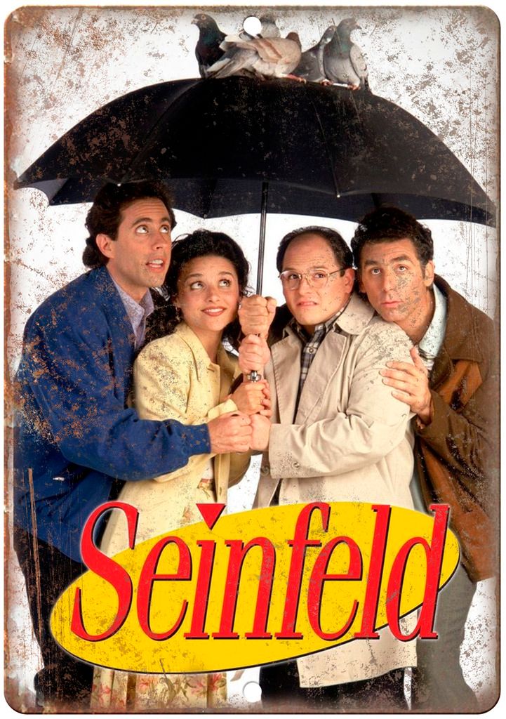 Seinfeld TV Show Vintage TV Ad Metal Sign