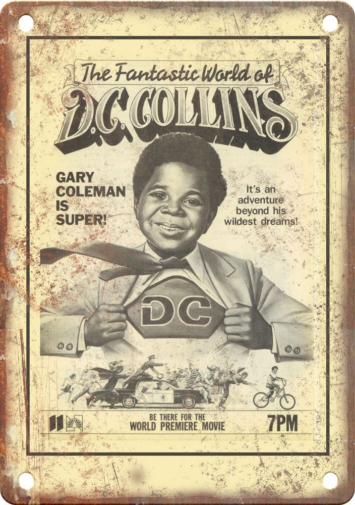 D.C. Collins TV Show Ad Reproduction Metal Sign
