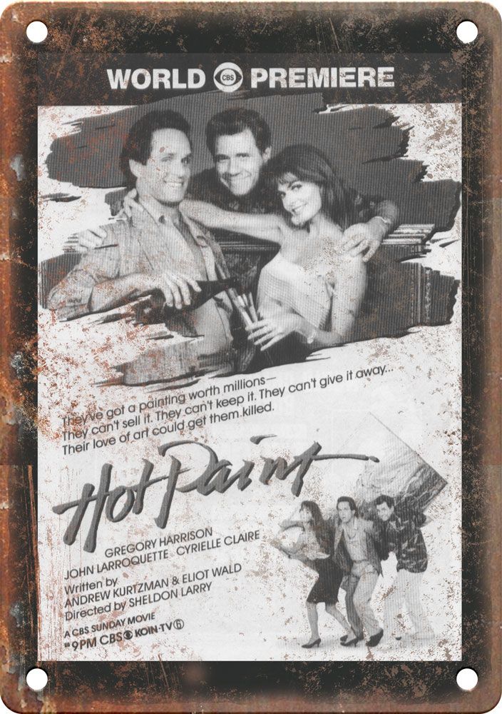 Hot Paint TV Show Ad Reproduction Metal Sign