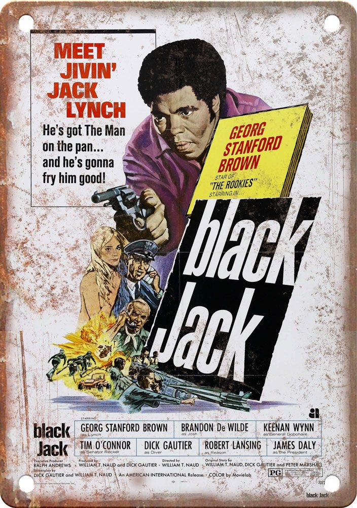 Black Jack Vintage Movie Poster Metal Sign