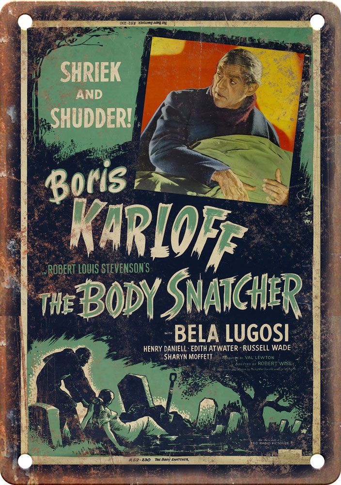 The Body Snatcher Vintage Movie Poster Metal Sign