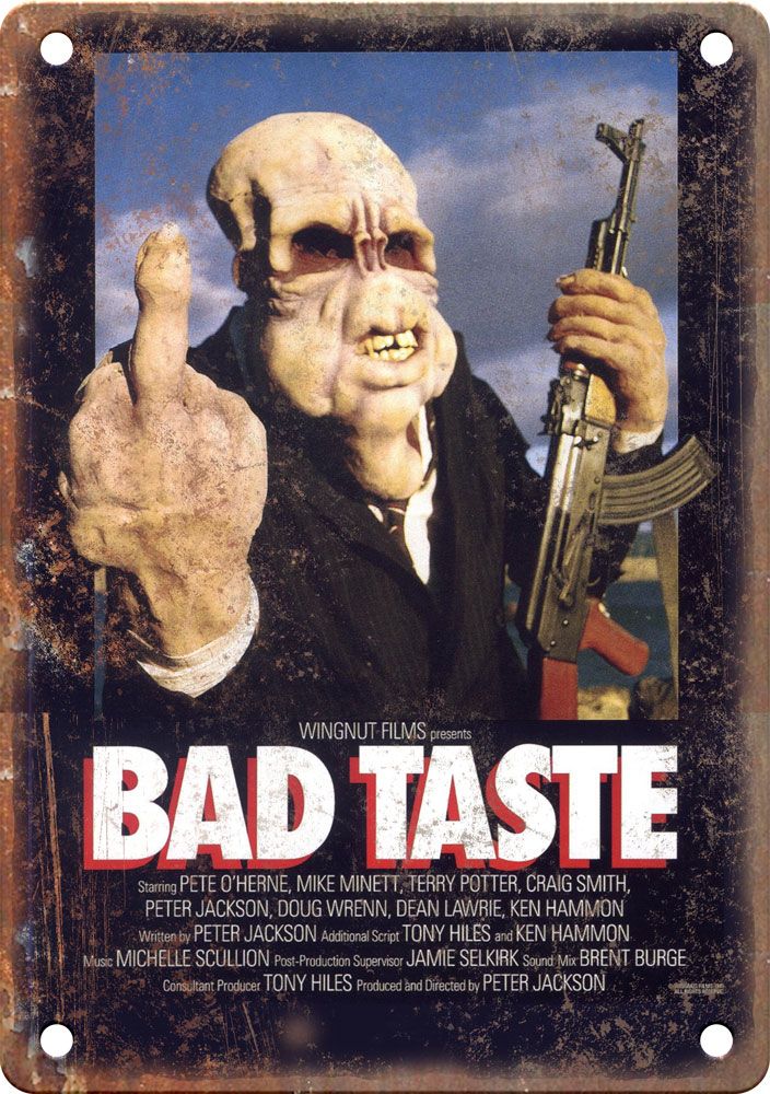 Bad Taste Movie Poster Reproduction Metal Sign