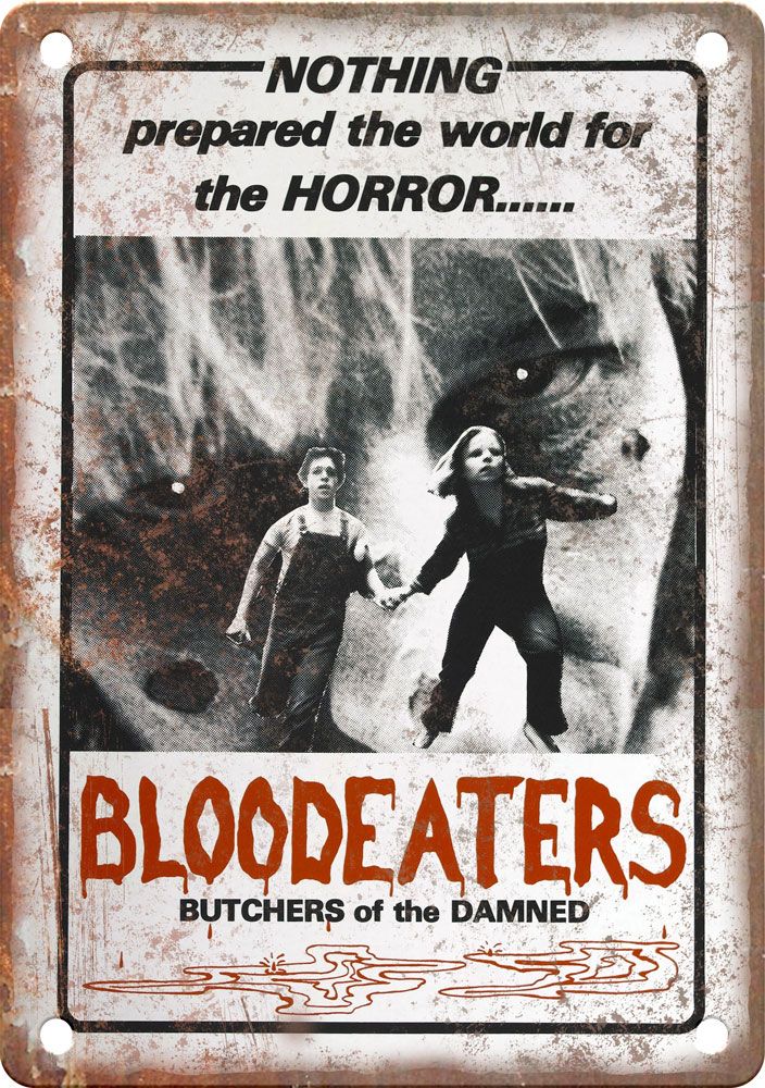 Blood Eaters Movie Poster Reproduction Metal Sign