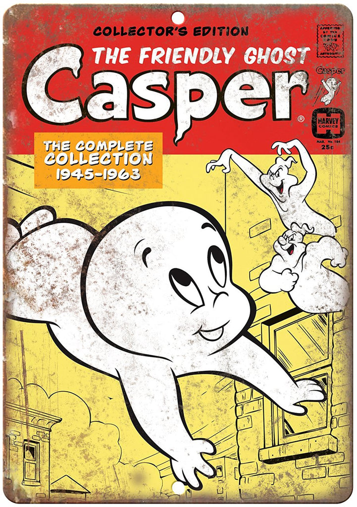 Casper The Friendly Ghost Harvey Comic Metal Sign