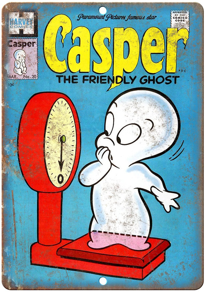 Casper The Ghost #30 Comic Metal Sign