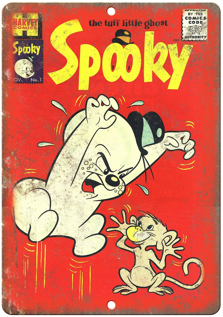 Spooky The Guff Little Ghost Harvey Comics Comic Metal Sign