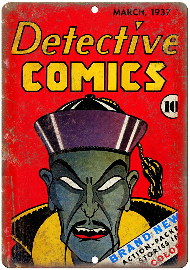 1937 Detective Comics Vintage Cover Metal Sign