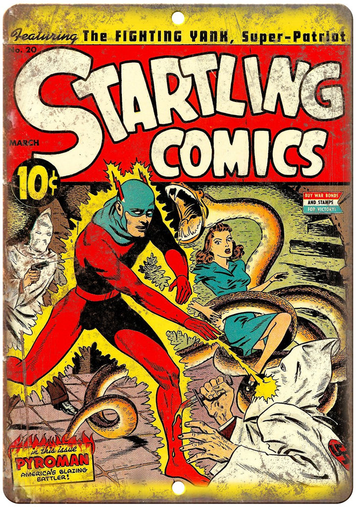 Starling Comic No 20 Book Cover Ad Metal Sign