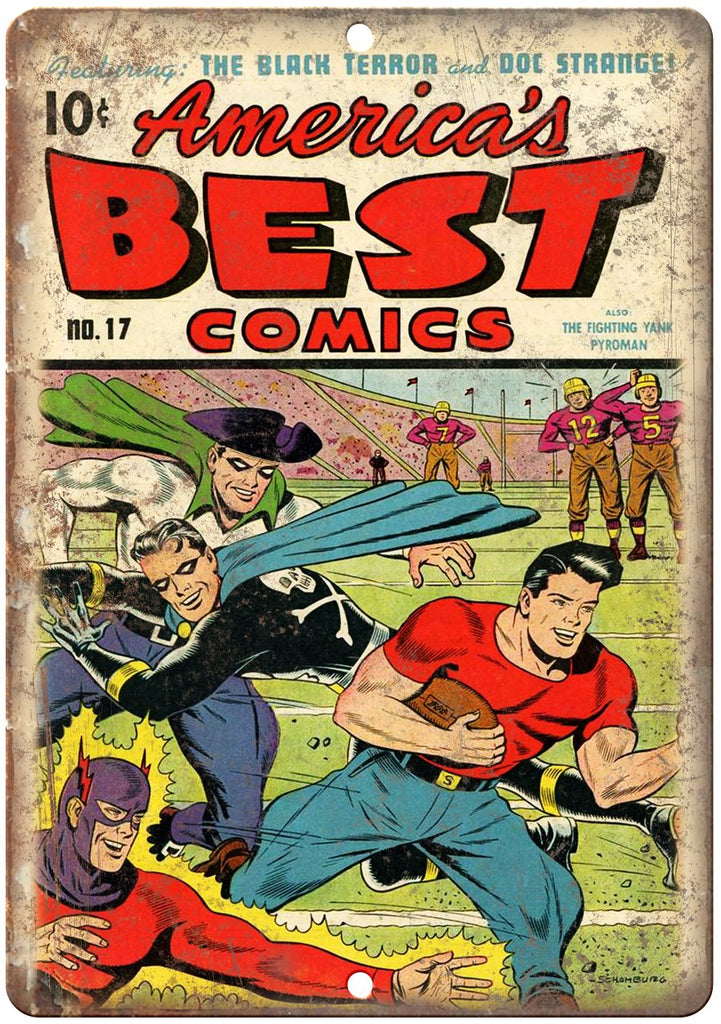 America's Best Comics No 17 Cover Book Ad Metal Sign