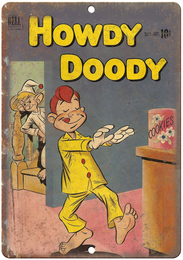 Howdy Doody Dell Comic Vintage Cover Metal Sign
