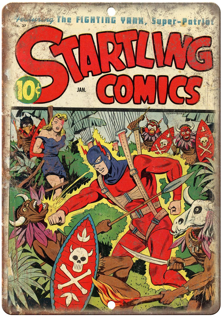 Starling Comic No 37 Book Cover Ad Metal Sign