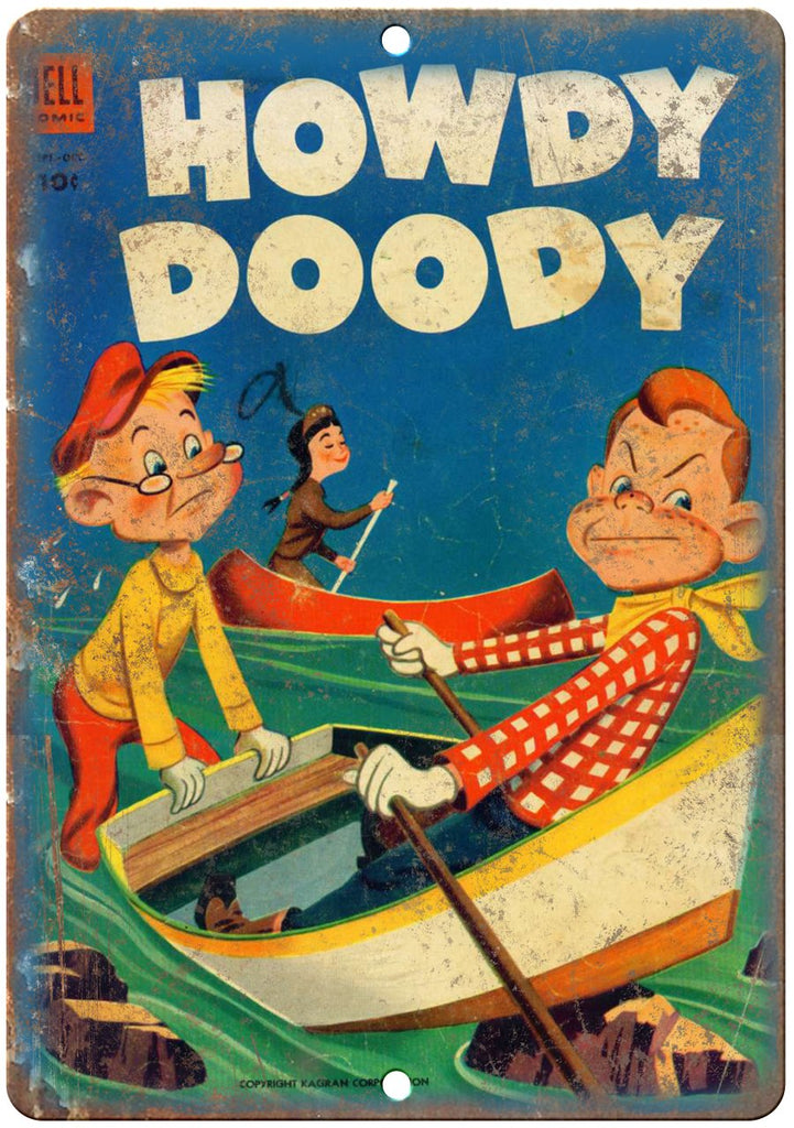 Howdy Doody Dell Comic Kagran Corp Cover Metal Sign