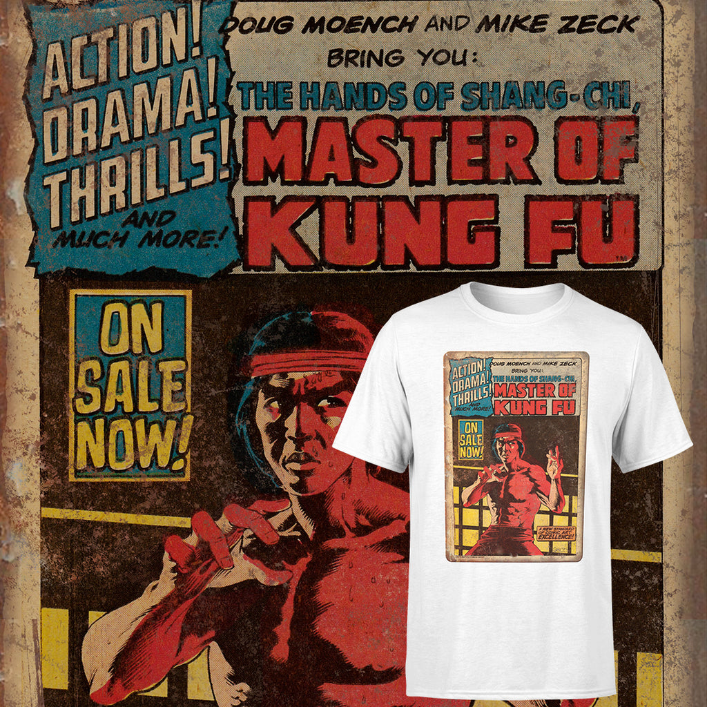 Mater of Kung Fu Comic Art T-shirt J138