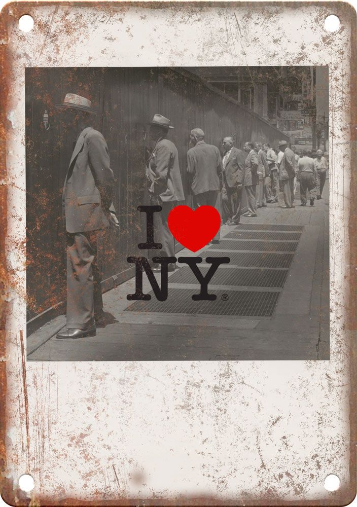 Metal Sign Photo of New York City Vintage Look Reproduction