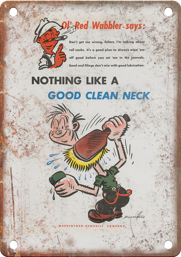 Ol' Red Wabbler WWII Propaganda Poster Reproduction Metal Sign