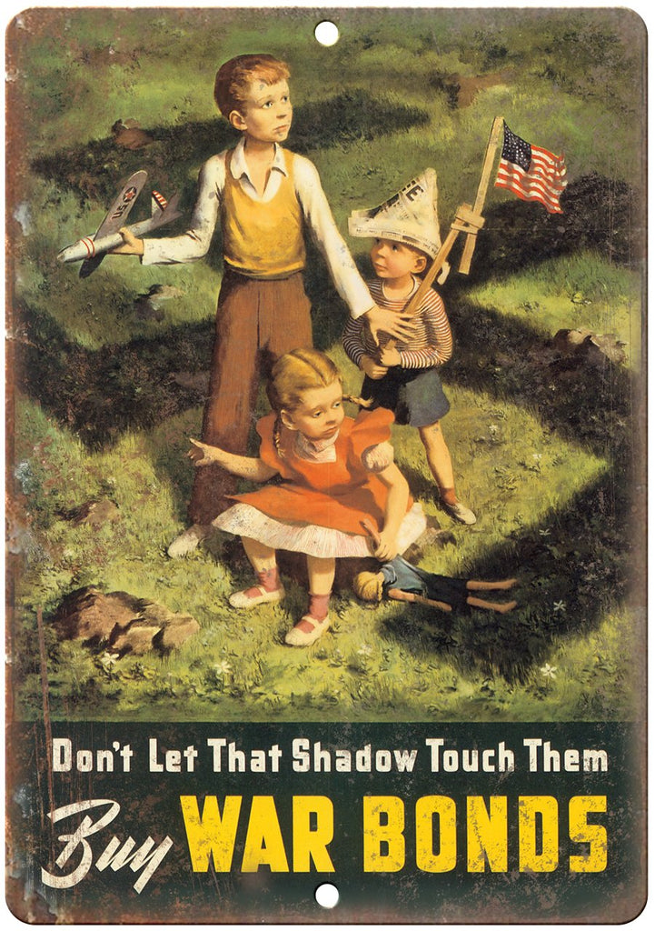 Buy War Bonds Vintage WW2 Propaganda Poster Metal Sign