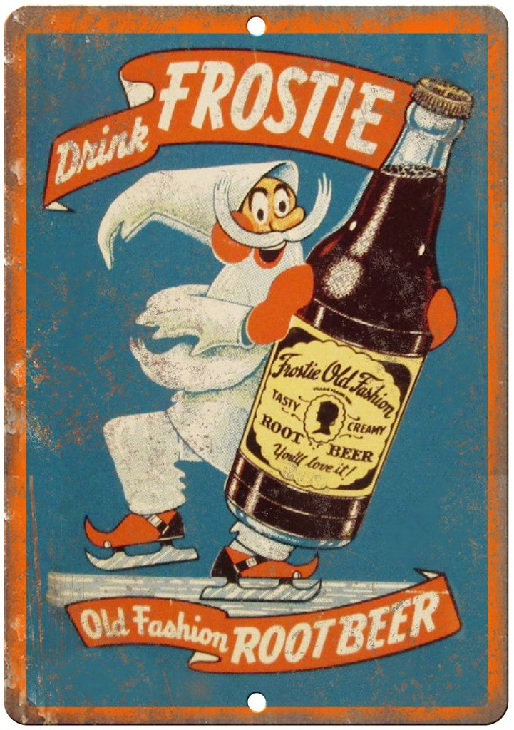 Frostie Old Fashion Root Beer Metal Sign