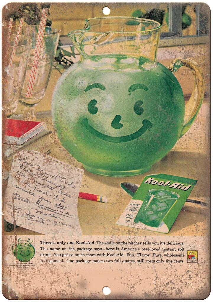 Kool Aid Soft Drink Metal Sign