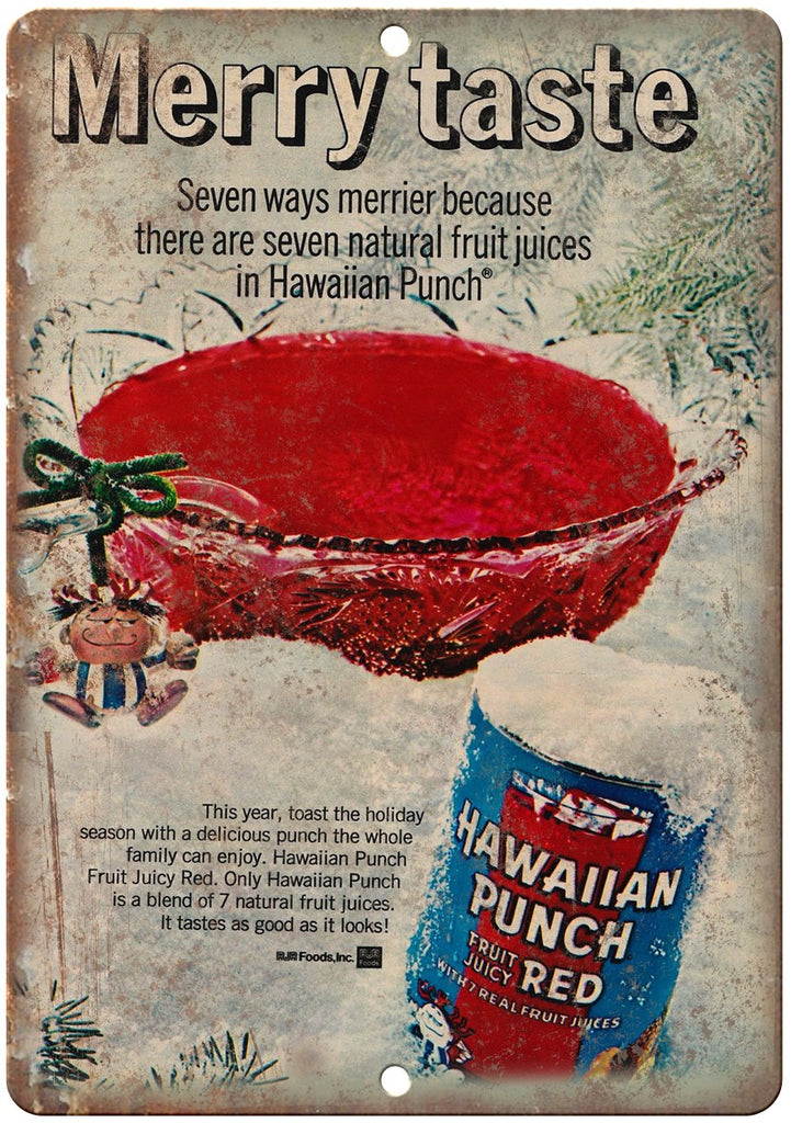 Hawaiian Punch Fruit Juice Metal Sign