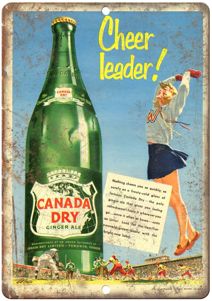 Canada Dry Ginger Ale Metal Sign
