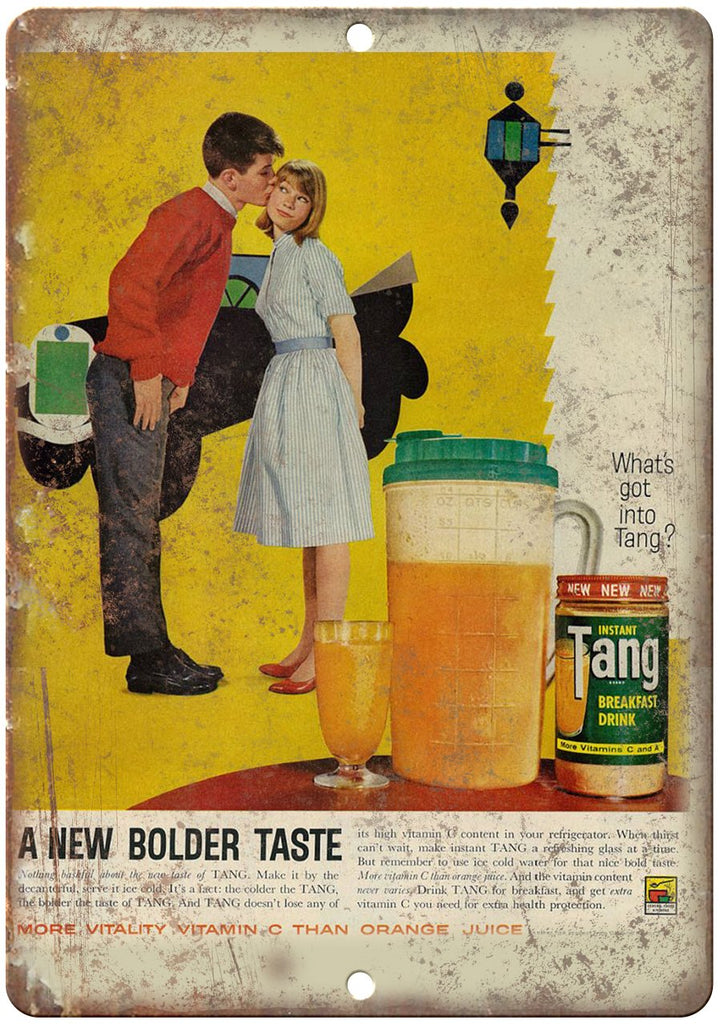 Tang Instant Breakfast Drink Metal Sign