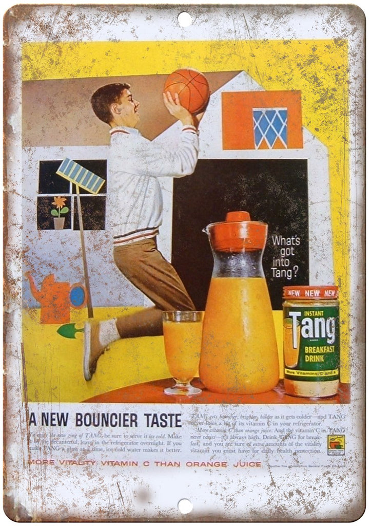 Tang Instant Breakfast Drink Metal Sign