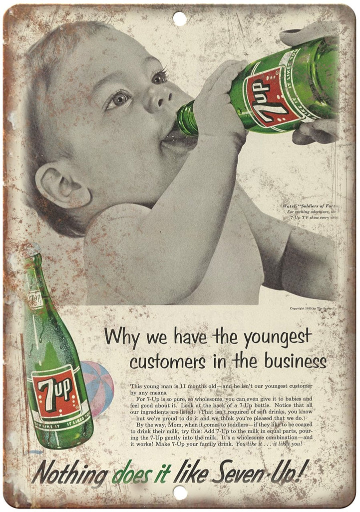 7up Soda Soft Drink Metal Sign