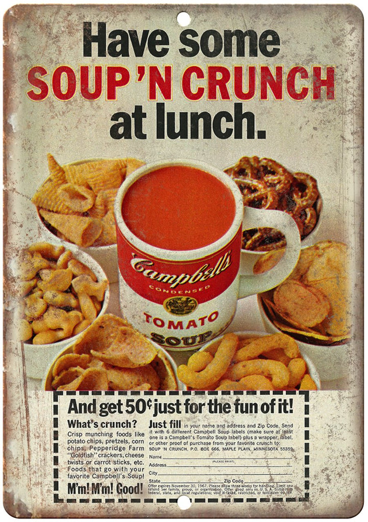 Campbell Tomato Soup Metal Sign
