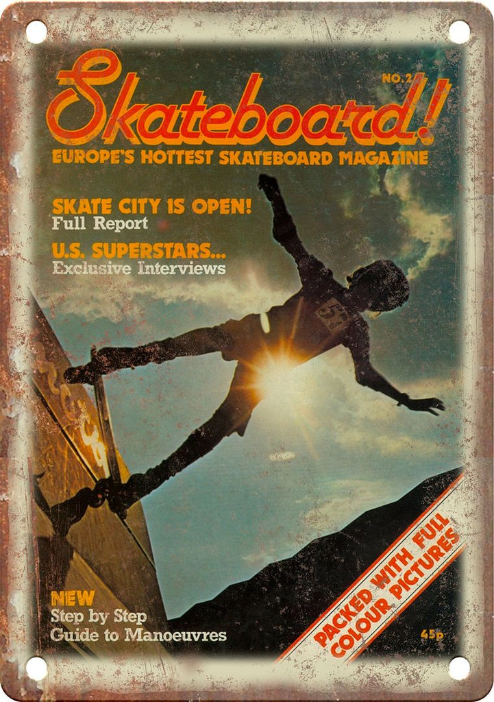 Skateboard! Magazine Vintage Cover Metal Sign