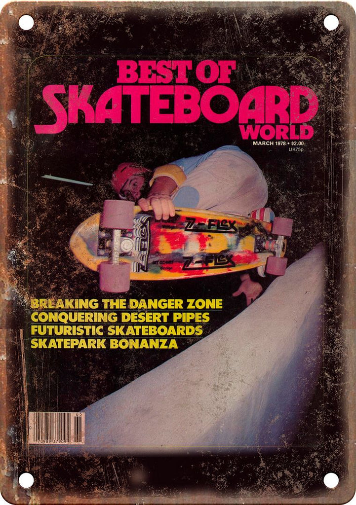 Best of Skateboard Wold Magazine Cover Metal Sign