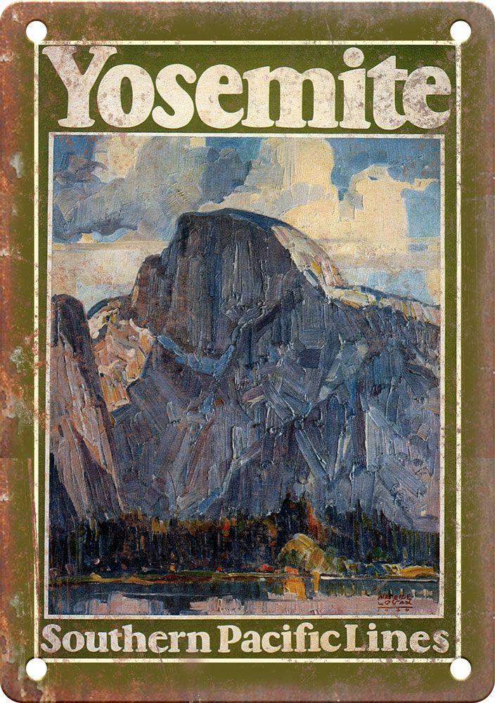 Yosemite Vintage Travel Poster Reproduction Metal Sign
