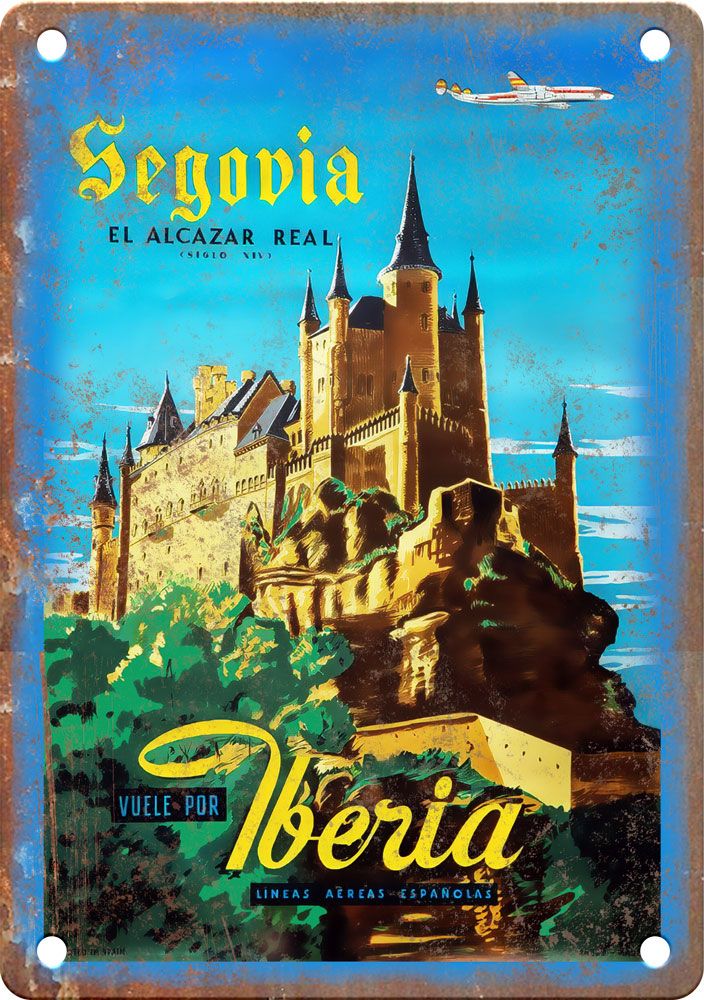 Vintage Iberia Travel Poster Retro Reproduction T451