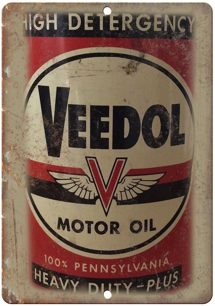 Veedol Pennsylvania Motor Oil Metal Sign