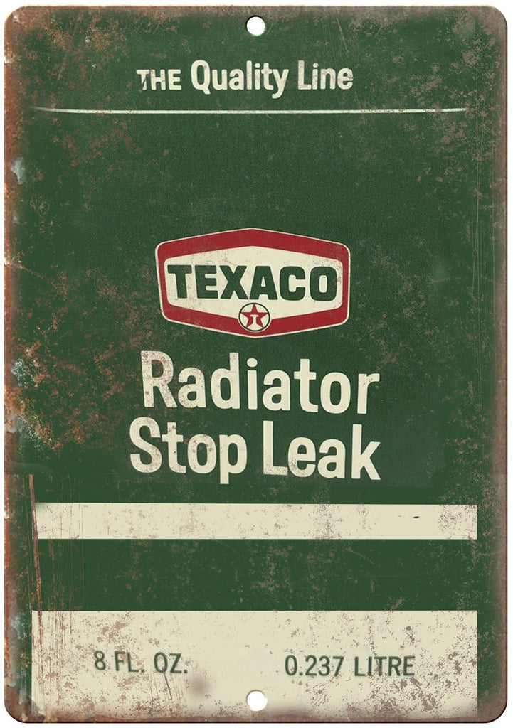 Texaco Vintage Can Art Metal Sign