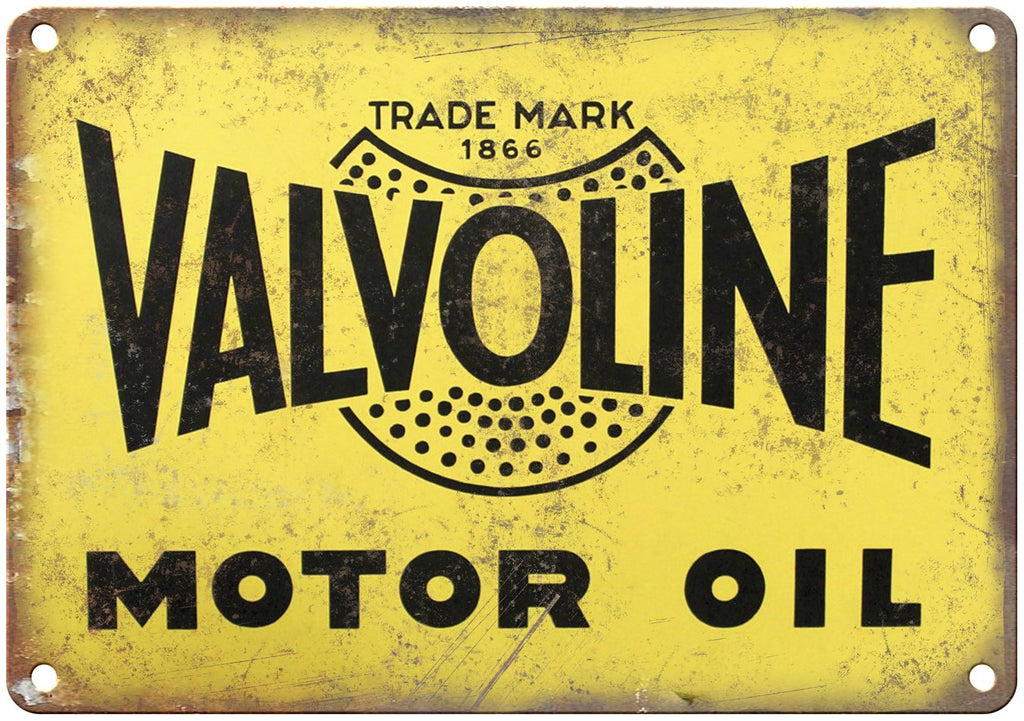 Valvoline Motor Oil Vintage Can Art Metal Sign