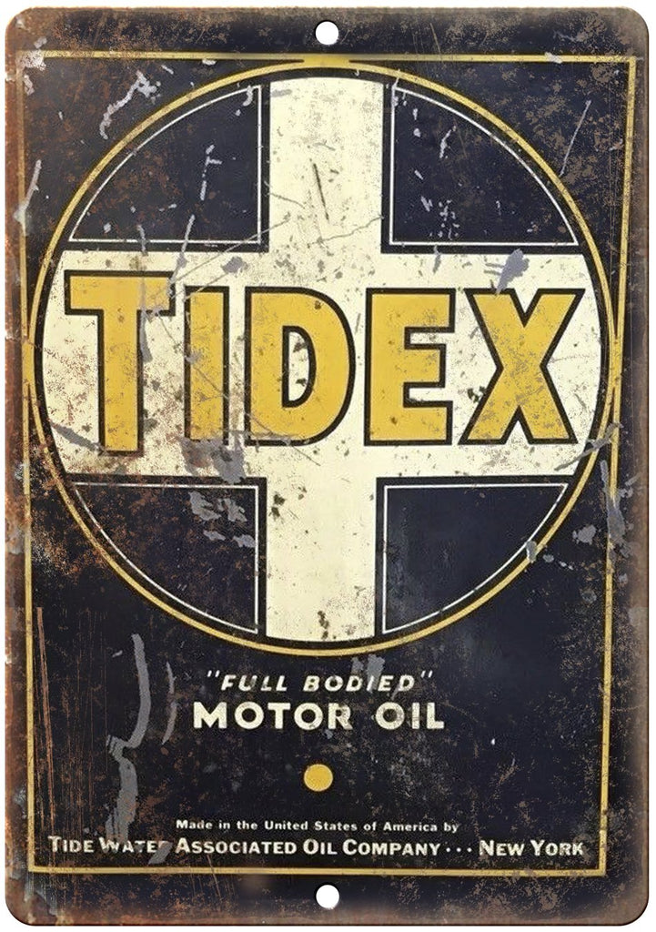 Tidex Motor Oil Metal Sign