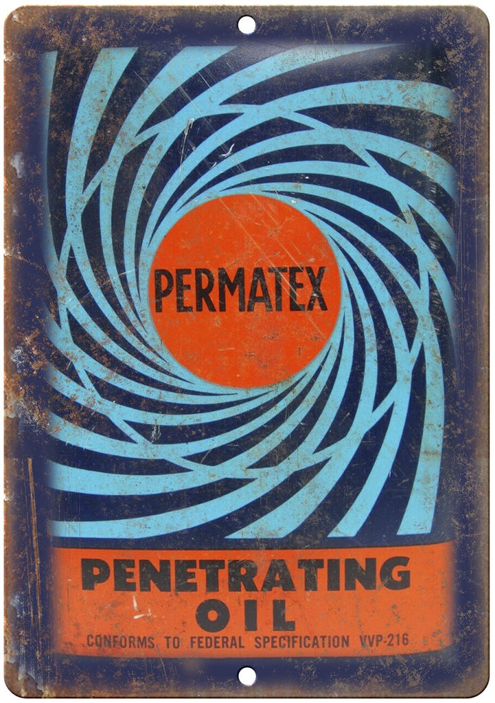Permatex Penetrating Oil Metal Sign