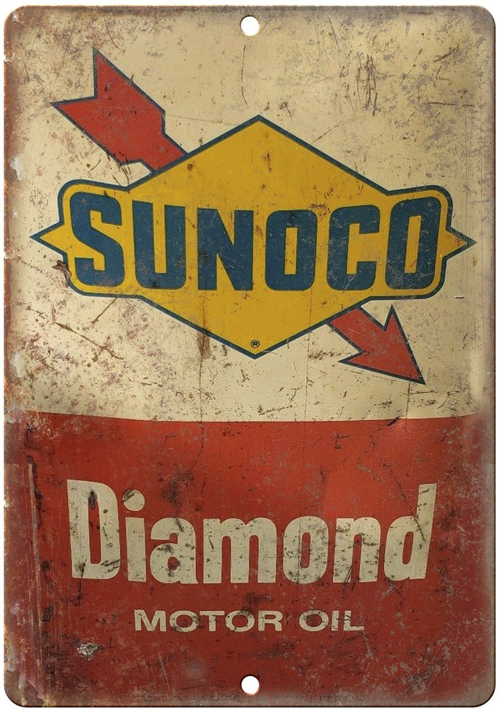 Dunoco Diamond Motor Oil Metal Sign