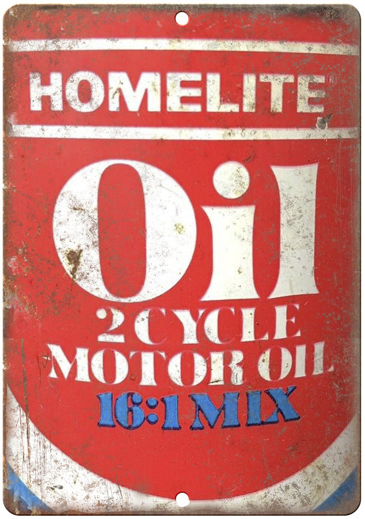 Homelite Motor Oil Metal Sign
