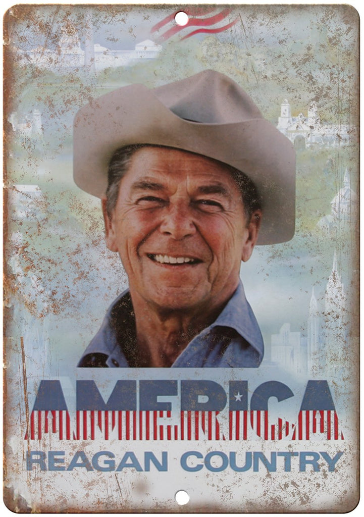 Ronald Reagan Country America Poster Metal Sign