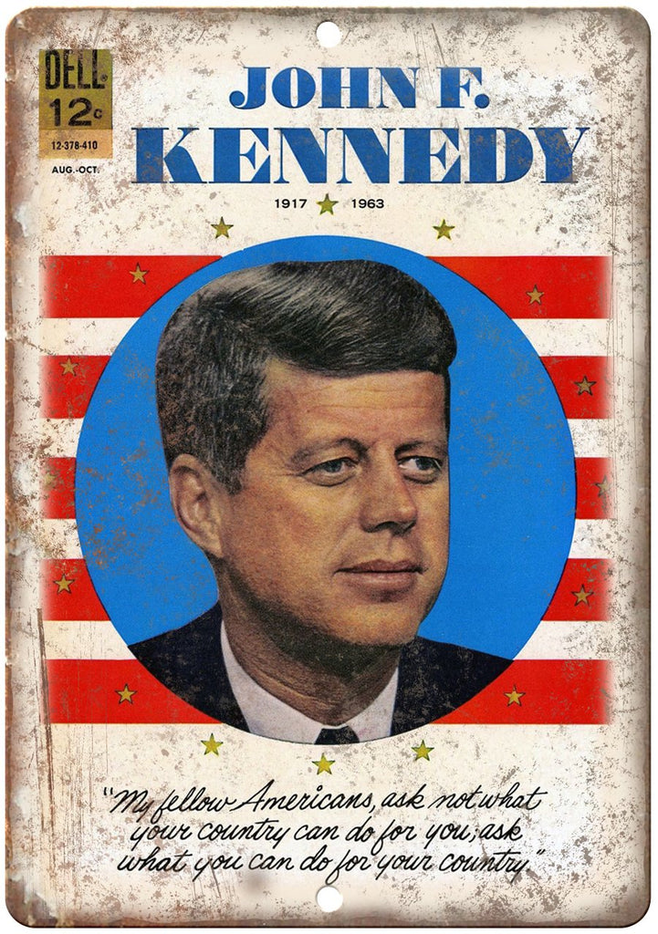 JFK What You Can Do For Your Country Poster Metal Sign