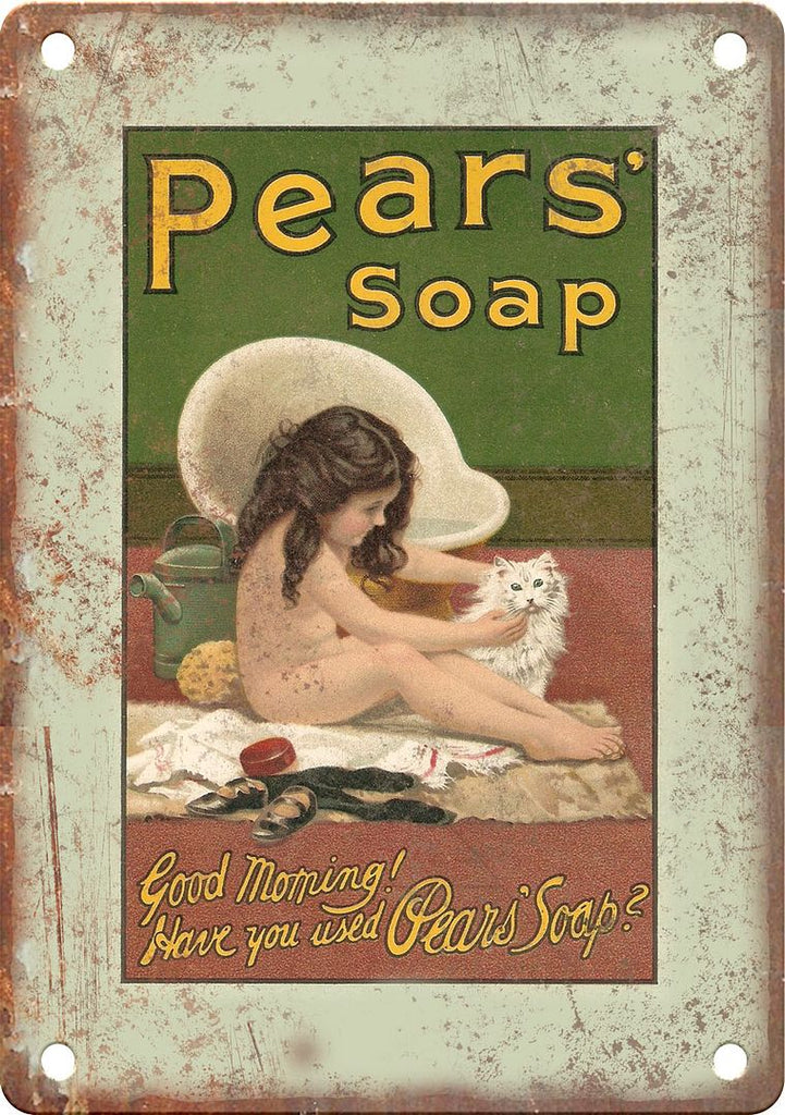 Pears Soap Vintage Advertisment Metal Sign