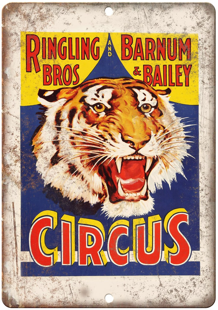 Ringling Brothers Retro Circus Poster Metal Sign