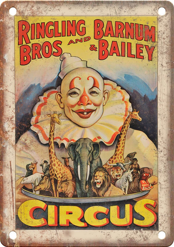 Ringling Brothers Barnum Bailey Circus Metal Sign