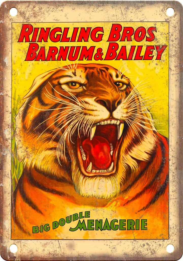 Ringling Bros Barnum Bailey Poster Metal Sign