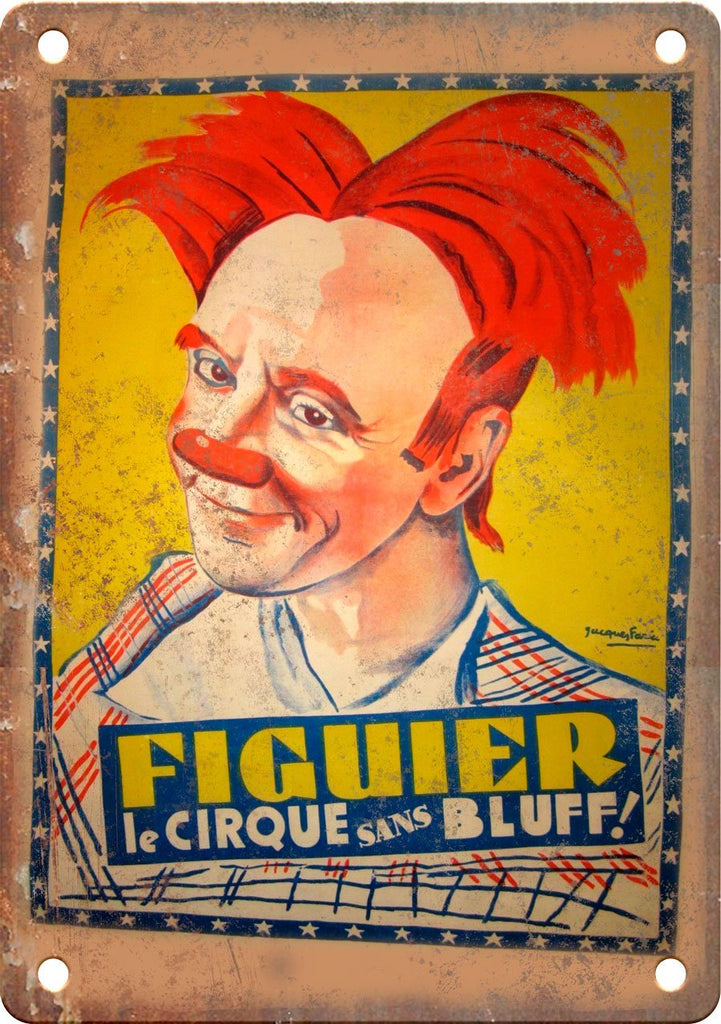 Figuier Le Cirque Circus Poster Metal Sign