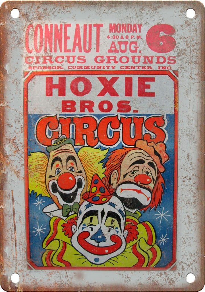 Hoxie Bros Circus Vintage Poster Metal Sign