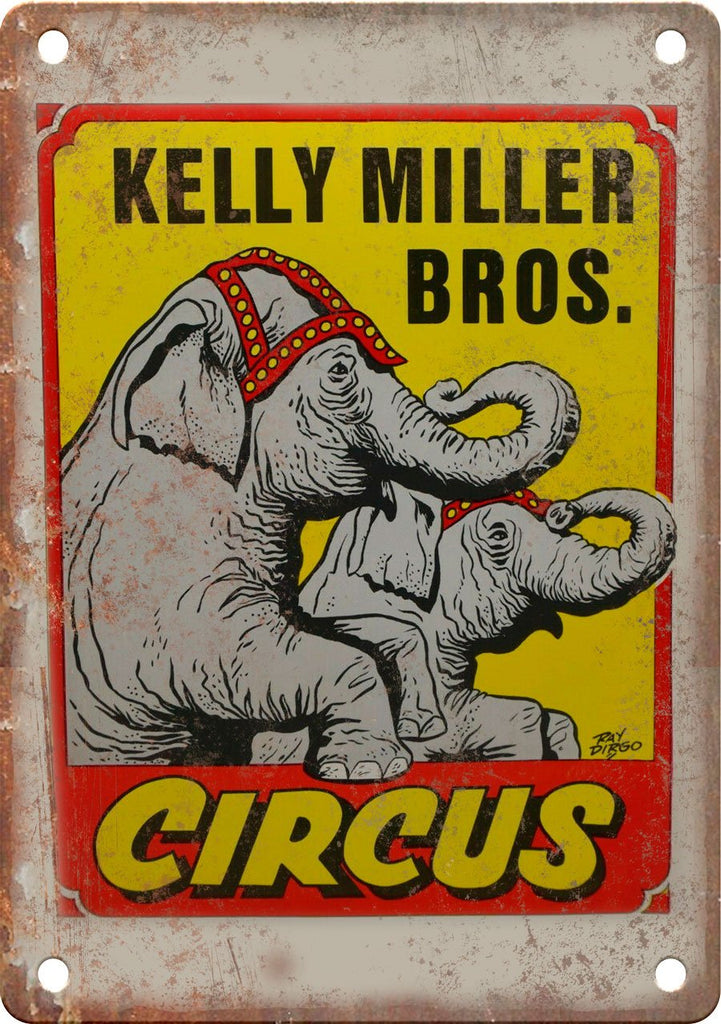 Kelly Miller Bros Circus Poster Metal Sign
